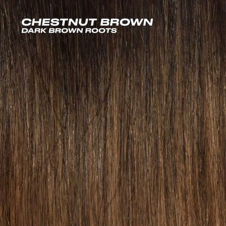 Chestnut Brown with Dark Brown Roots