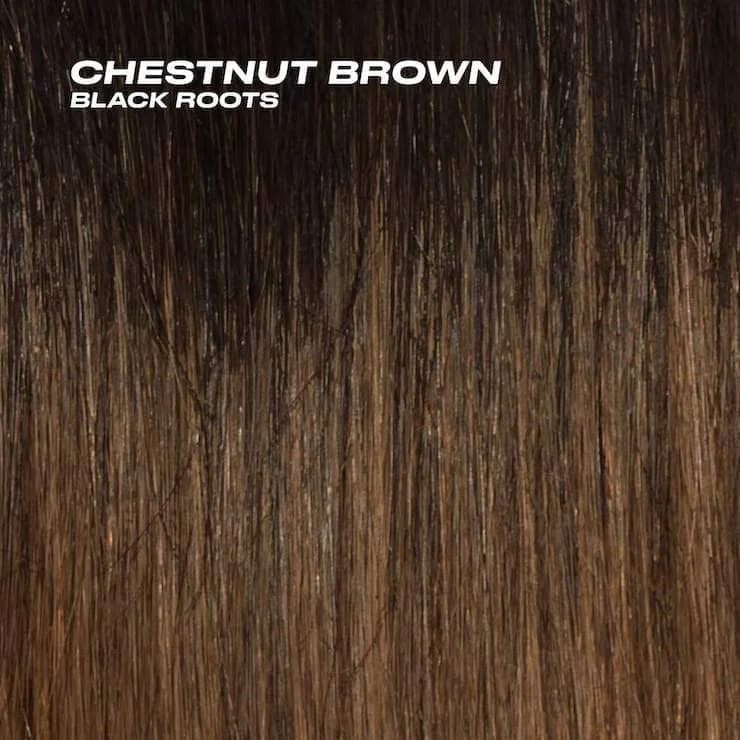 Chestnut Brown with Black Roots